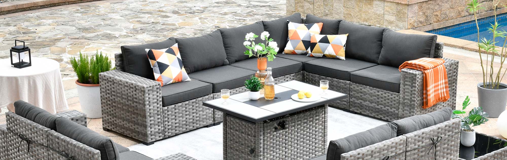 Patio Broad Armrests Series