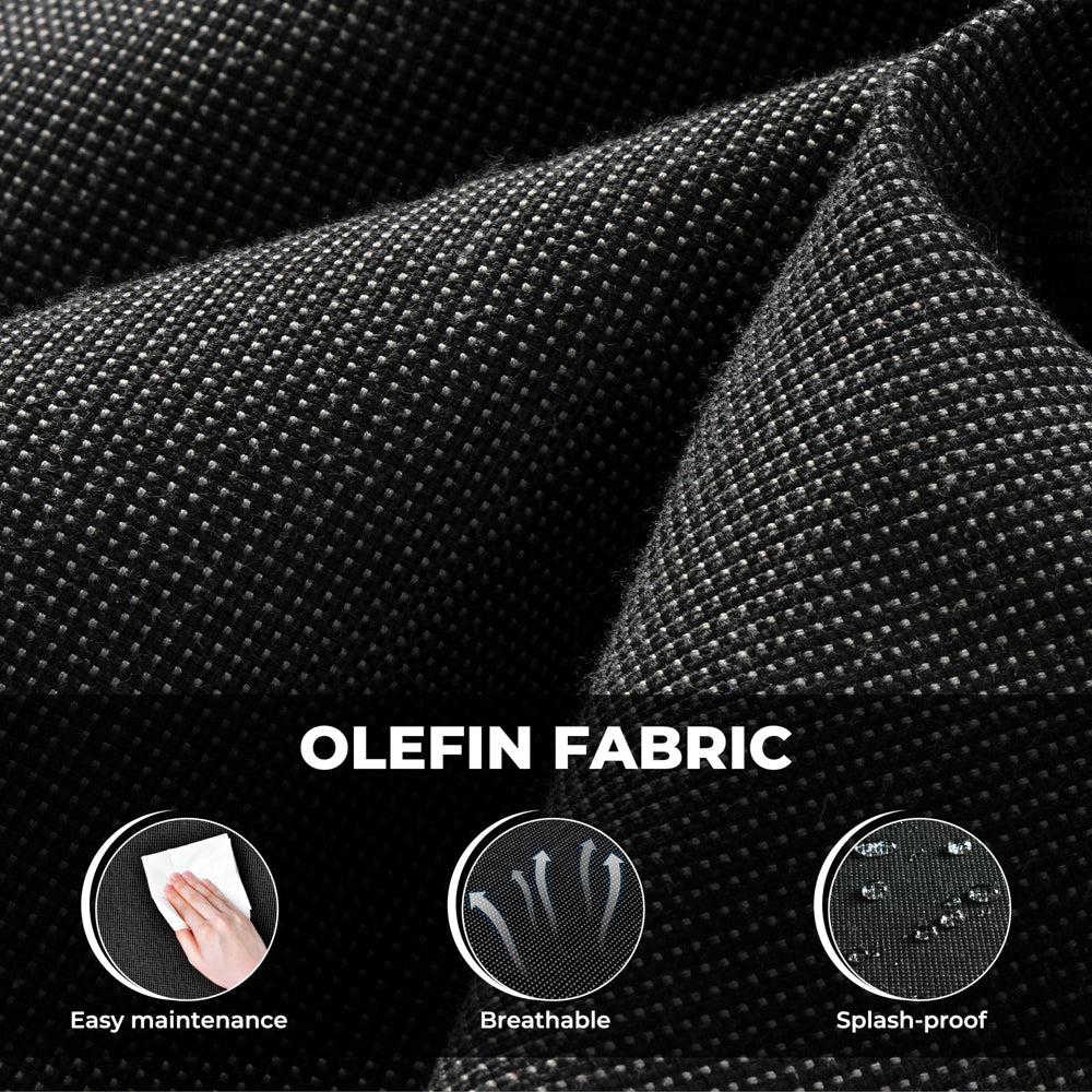 OVIOS Patio Furniture Set New Rimaru 7-Piece Set include 30'' Square Fire Pit Table Partially Assembled