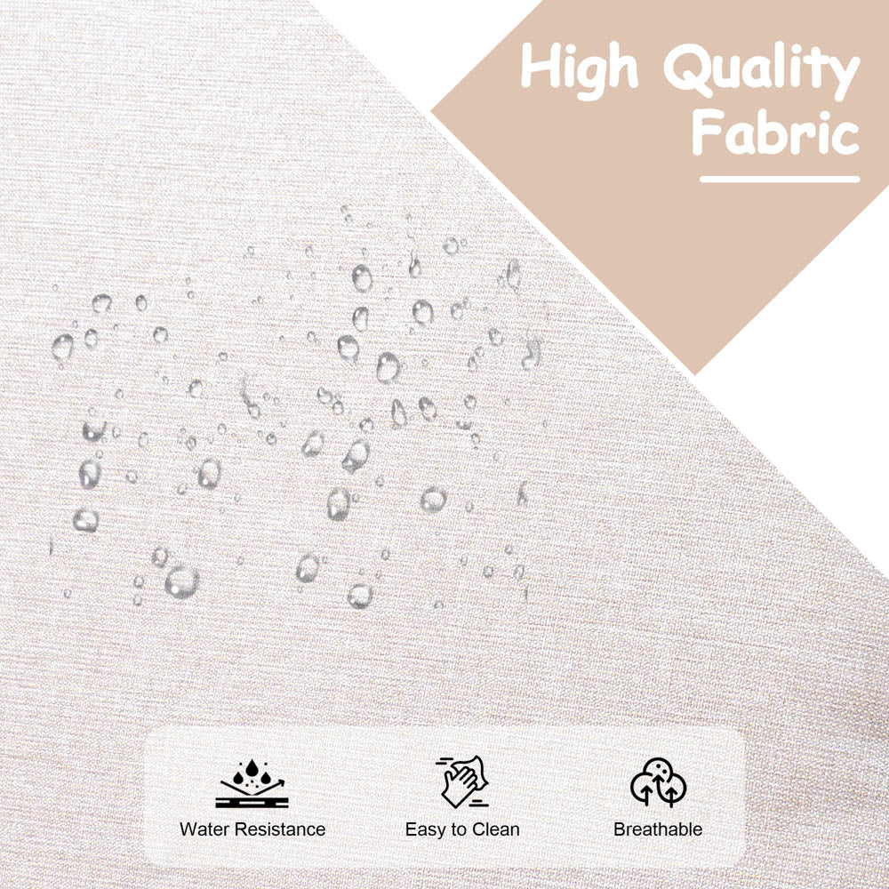 OVIOS Patio Kenard 6-Piece Conversation Set with 42'' Rectangle Propane Fire Pit Table and Rocking Chairs