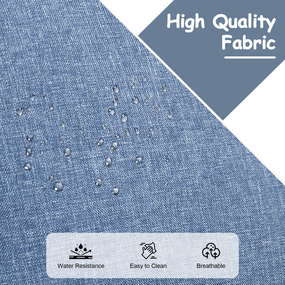 OVIOS Patio Kenard 6-Piece Conversation Set with 42'' Rectangle Propane Fire Pit Table and Rocking Chairs