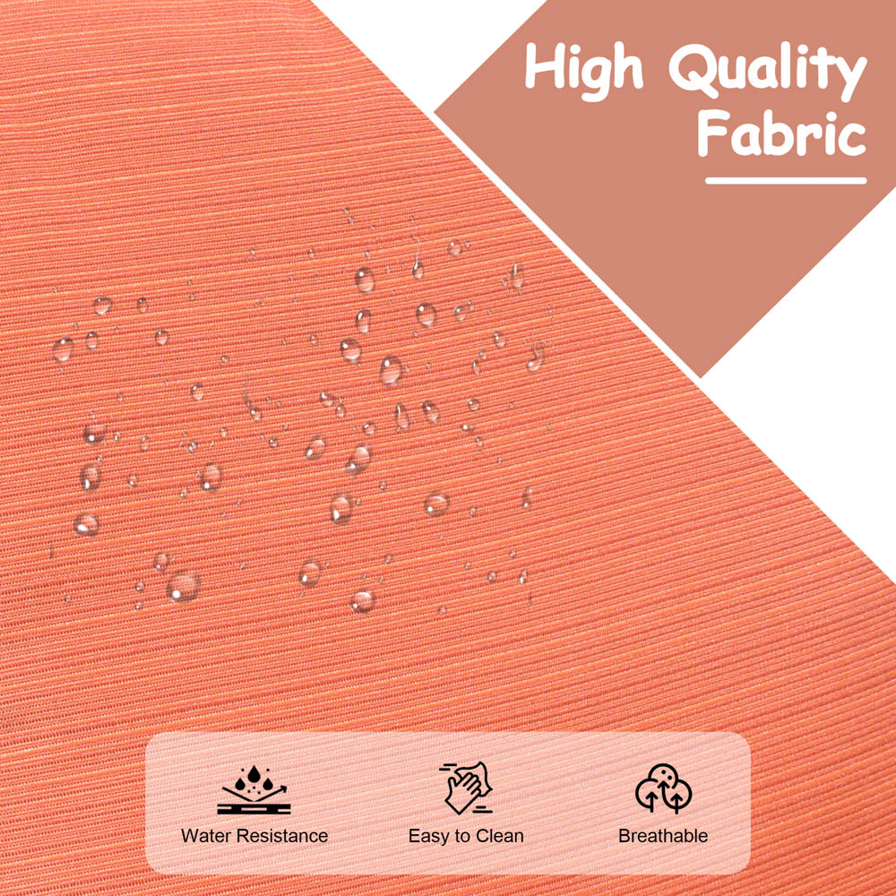 OVIOS Patio Kenard 6-Piece Conversation Set with 42'' Rectangle Propane Fire Pit Table and Rocking Chairs