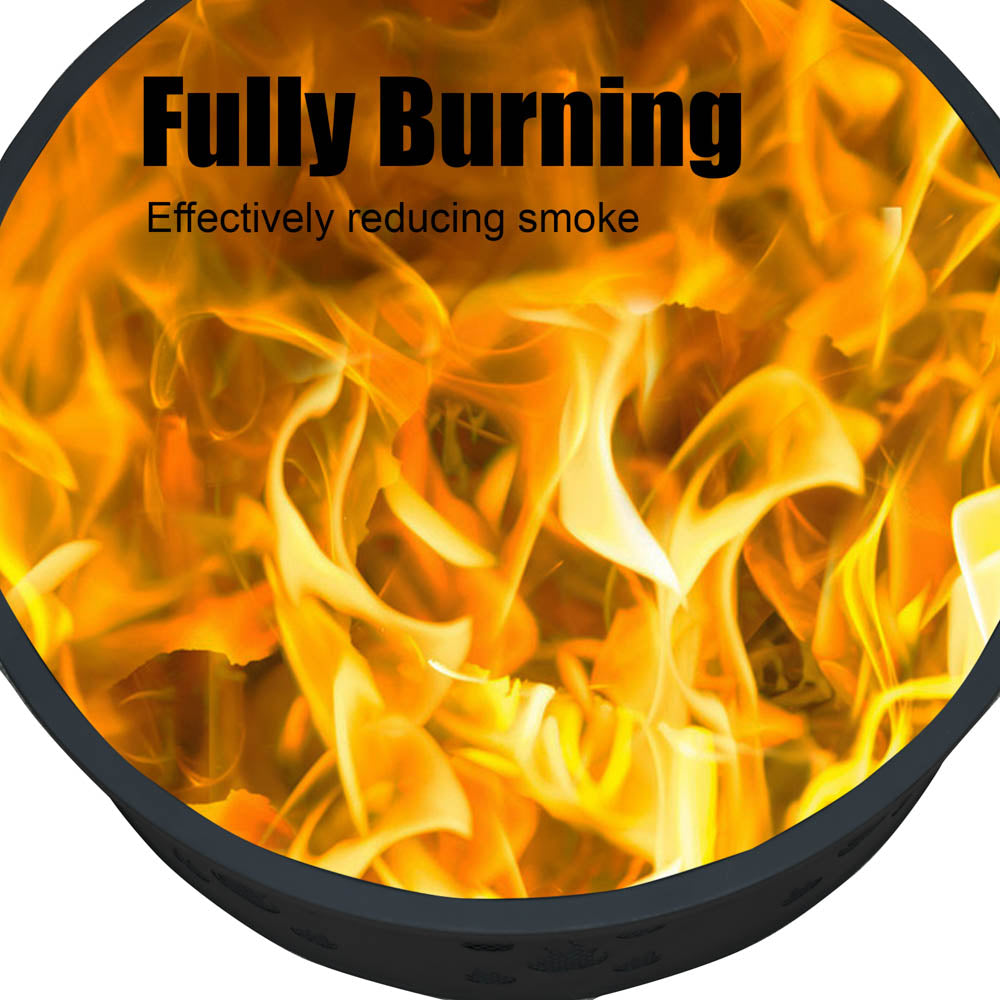 OVIOS 25.39'' Round Steel Wood Burning Fire Pit