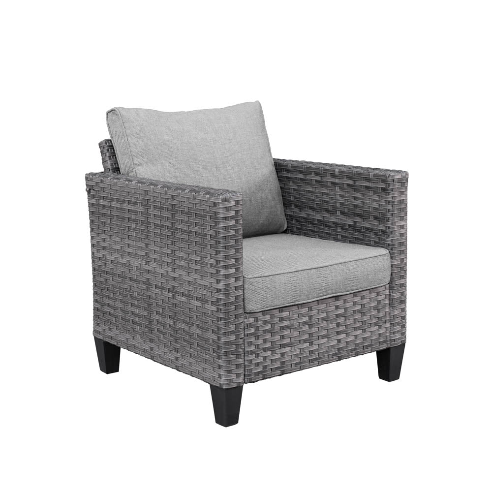 Ovios Patio Conversation Set 6-Piece with 30'' Fire Pit Table and Vultros Set