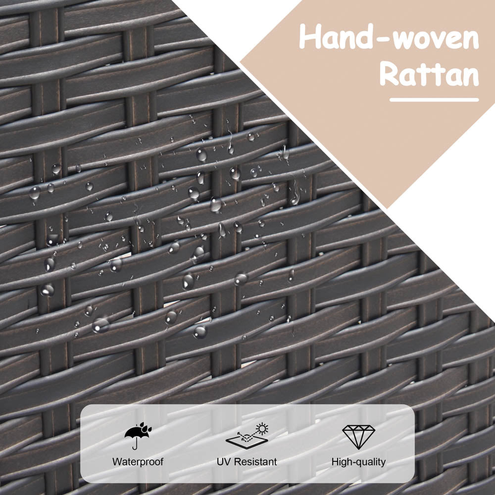 OVIOS Patio Kenard 6-Piece Conversation Set with 42'' Rectangle Propane Fire Pit Table and Rocking Chairs