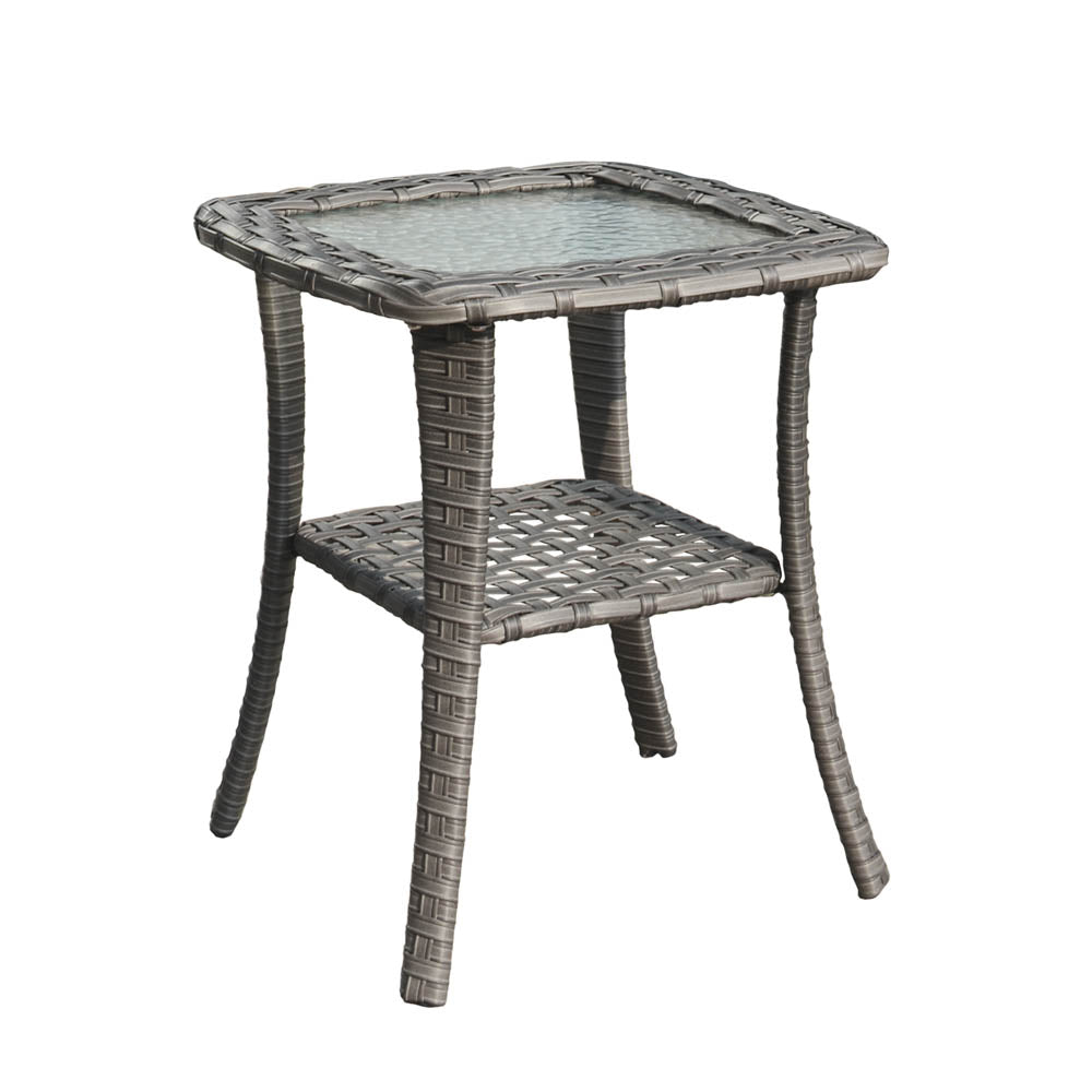 Ovios Patio Furniture Set 6-Piece with Swivel Rocking Chairs and Table