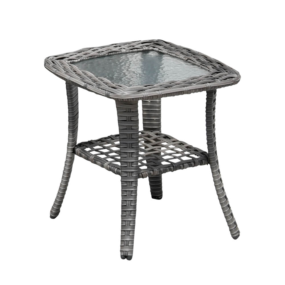 Ovios Patio Kenard 5-Piece Conversation Set with Loveseat and Swivel Rocking Chairs