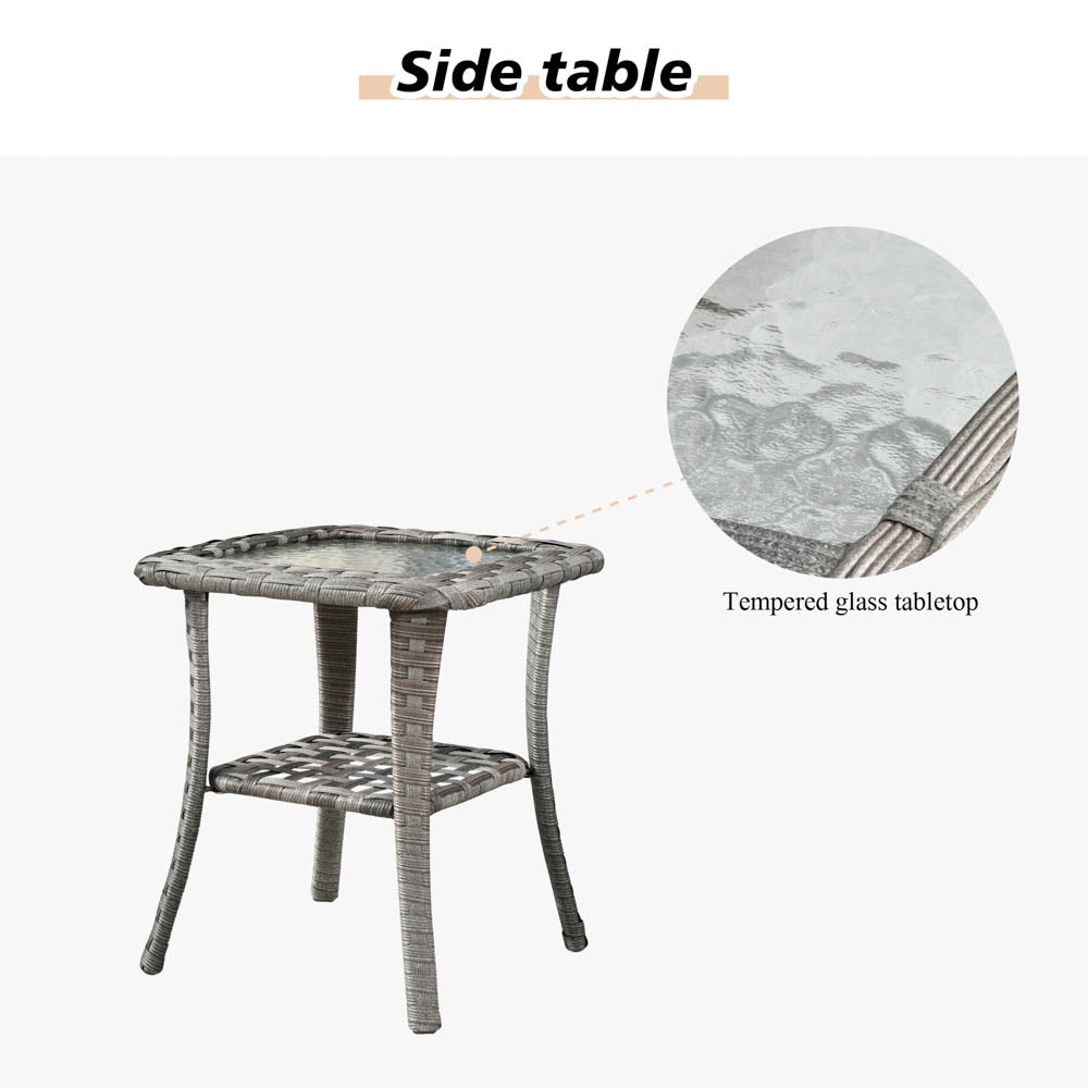 OVIOS Rocking Chair Outdoor Table and Chairs matching BBR broad handrails series