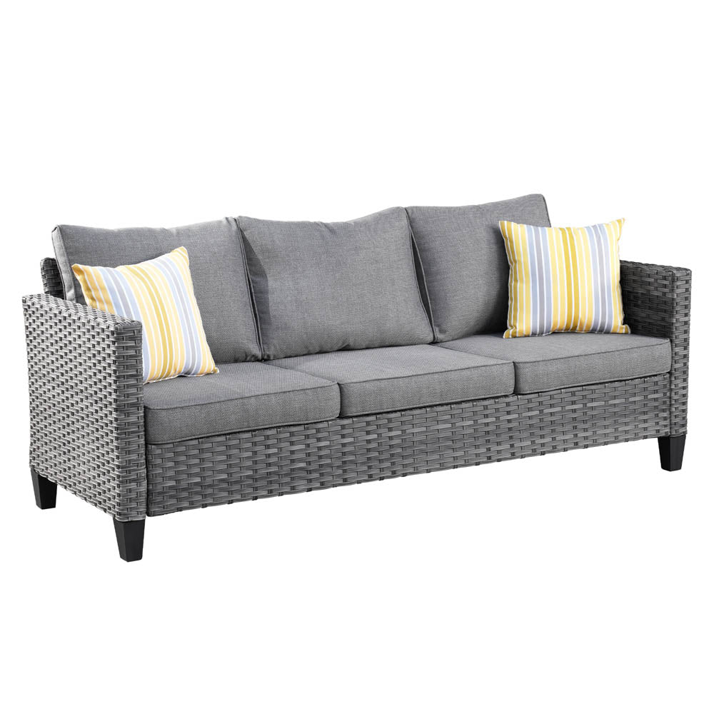 Ovios Patio Furniture Set 6-Piece with Swivel Rocking Chairs and Table