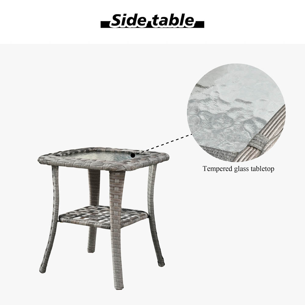 OVIOS Rocking Chair Outdoor Table and Chairs matching BBR broad handrails series