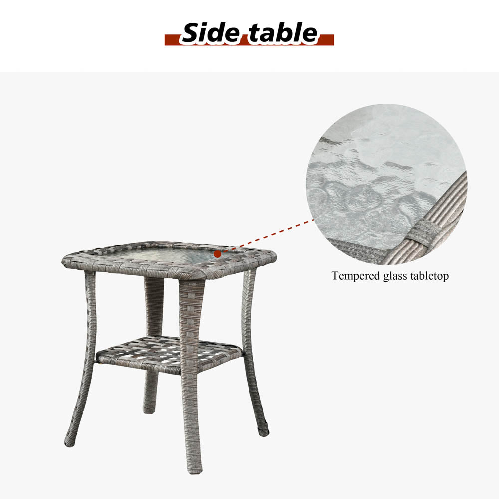 OVIOS Rocking Chair Outdoor Table and Chairs matching BBR broad handrails series