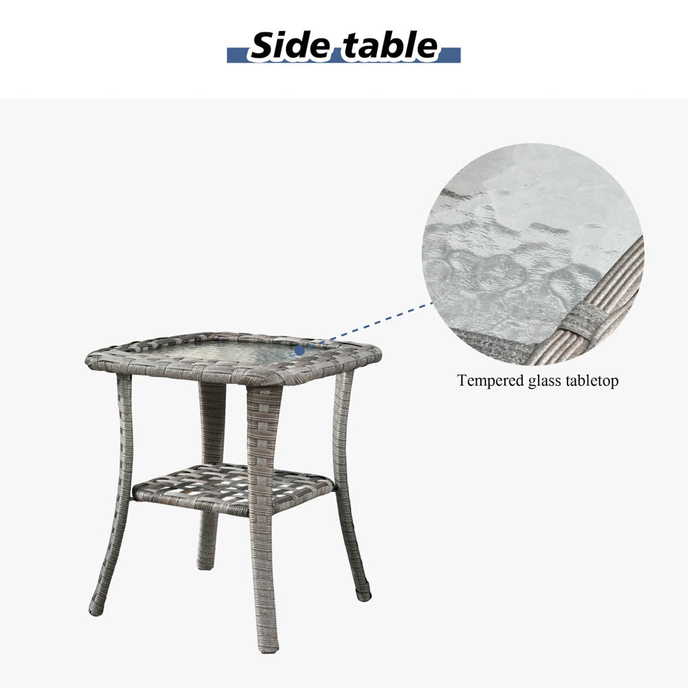 OVIOS Rocking Chair Outdoor Table and Chairs matching BBR broad handrails series