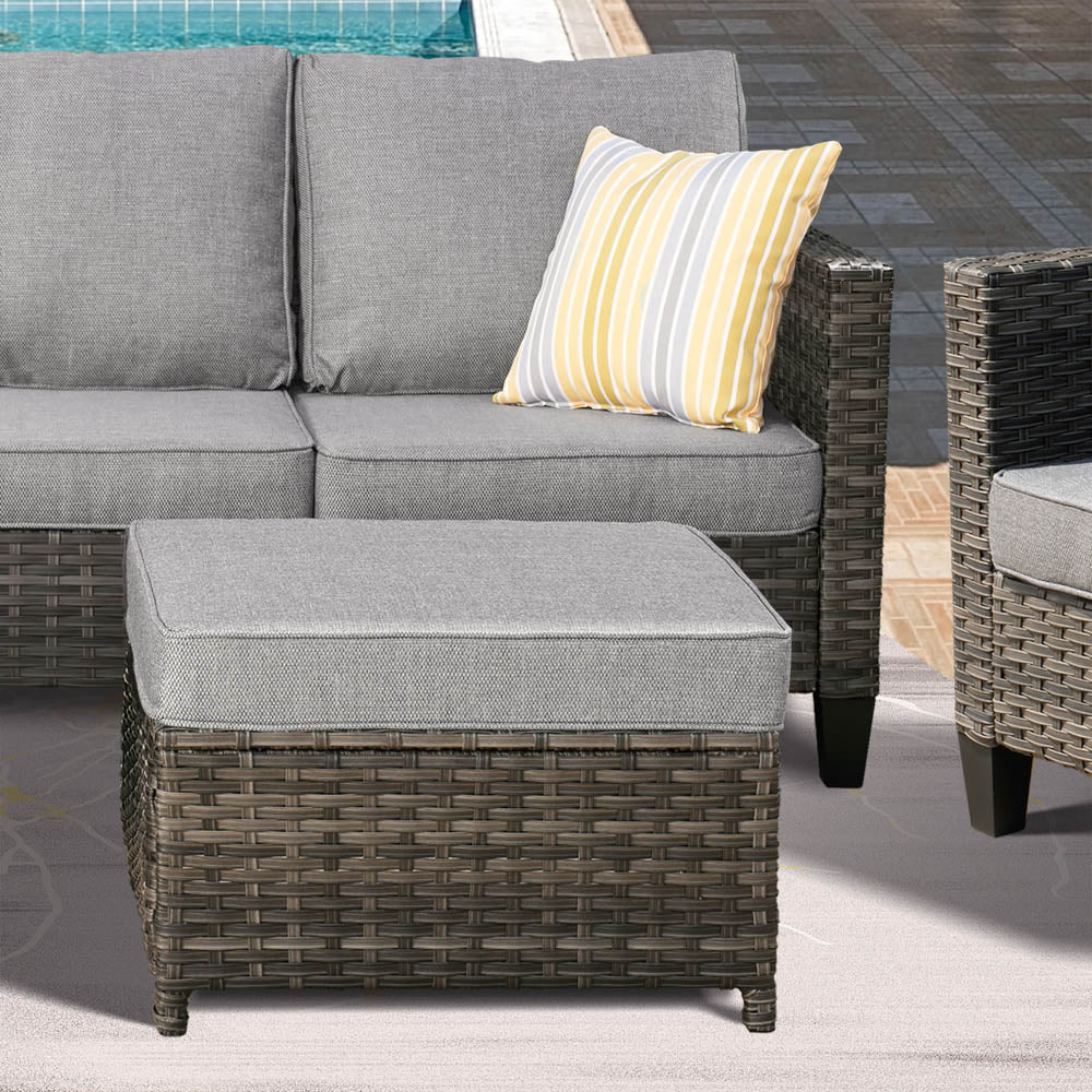 Ovios Patio Conversation Set New Vultros 6-Piece High Back with Cushions