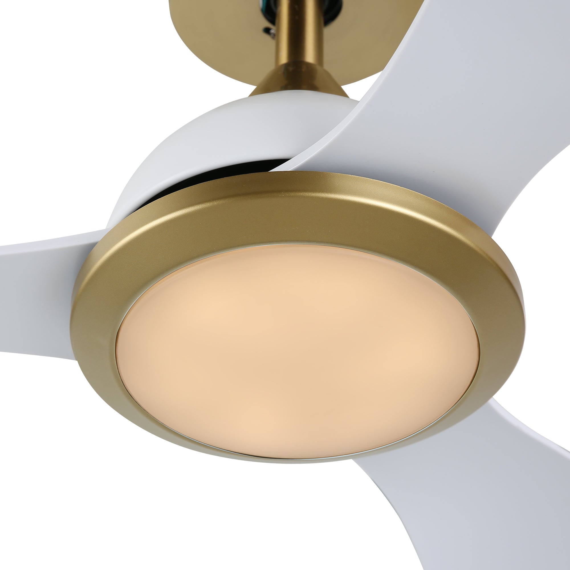 OVIOS 52‘’ Remote Control Ceiling Fan Reversible 3 Blades with LED Light and 6 Wind Speeds, DC Motor