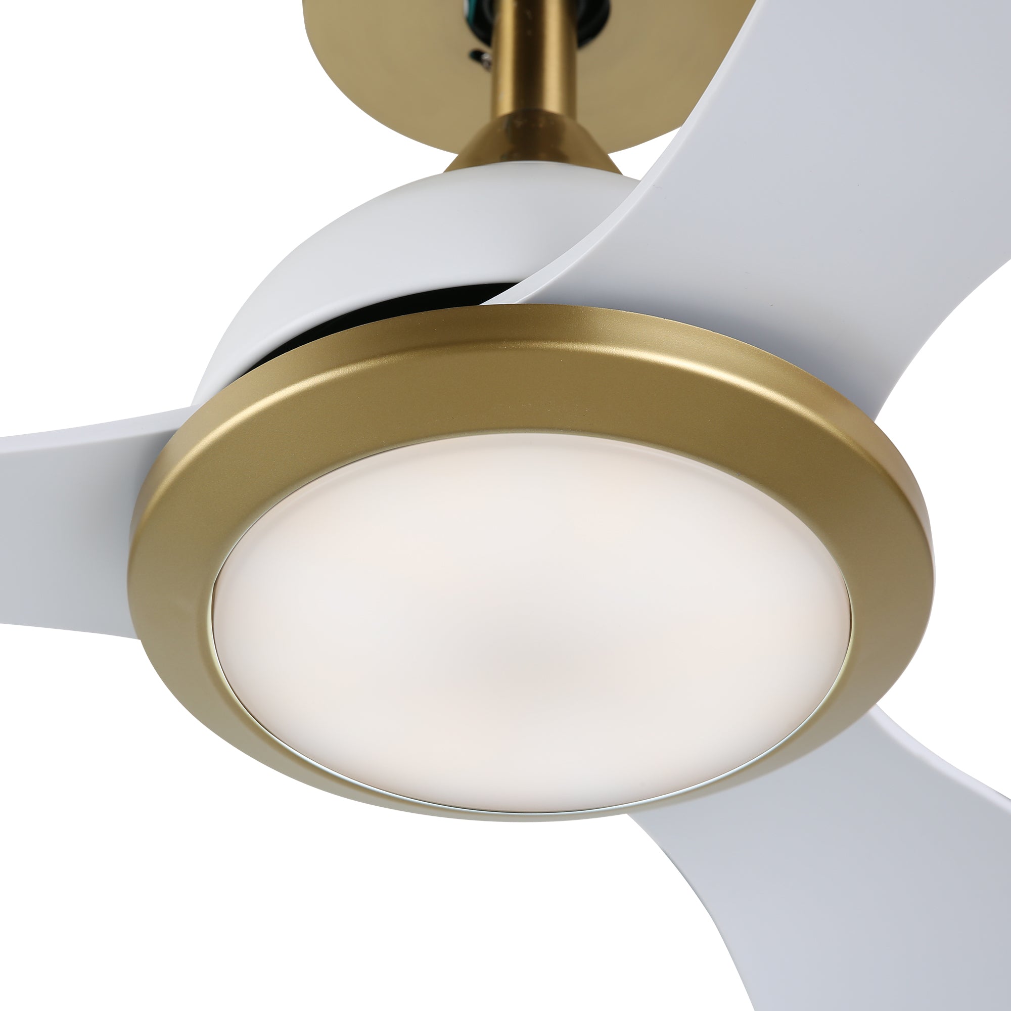 OVIOS 52‘’ Remote Control Ceiling Fan Reversible 3 Blades with LED Light and 6 Wind Speeds, DC Motor