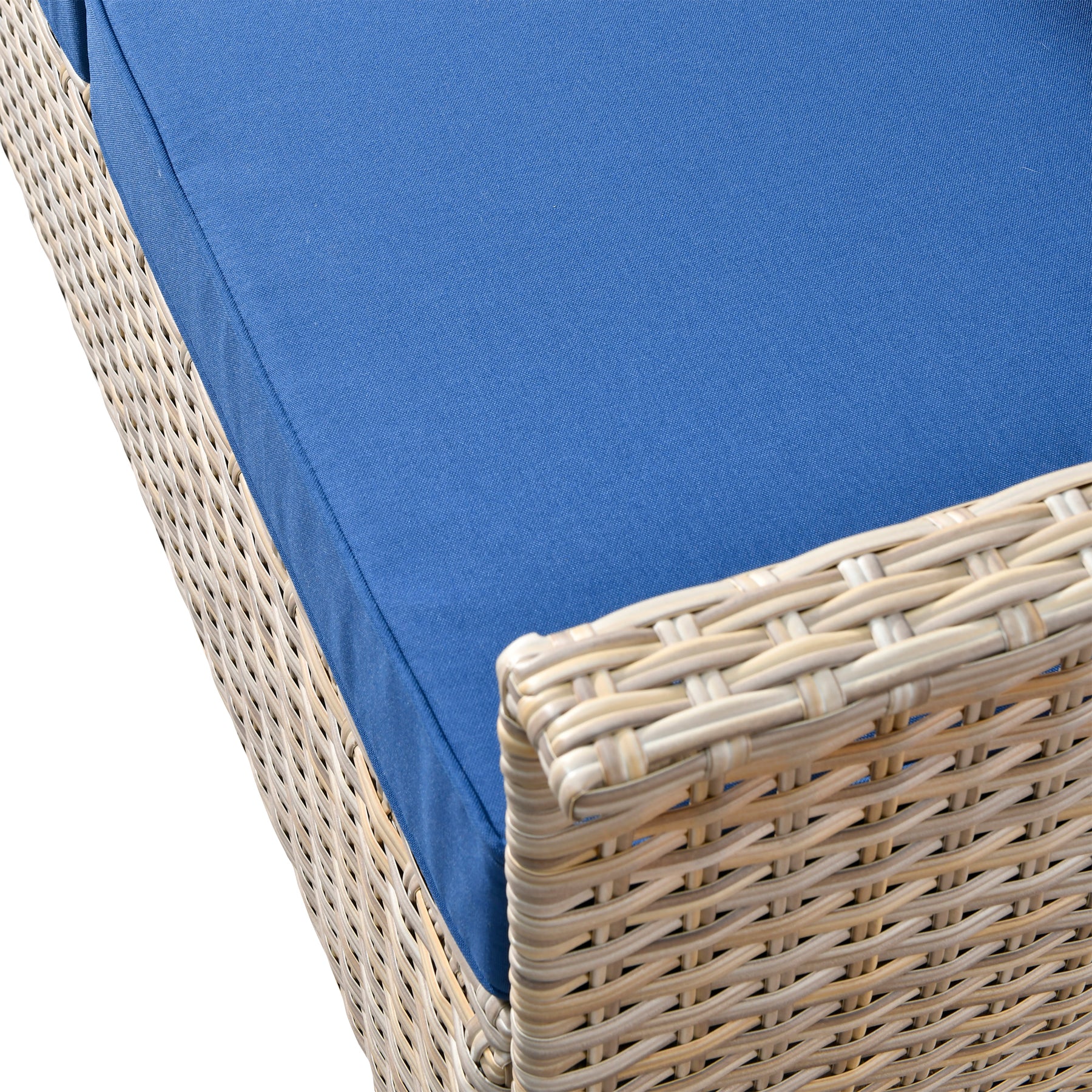 Ovios Outdoor Furniture Beige Wicker Set 8 Pieces with 2 Swivel Chair Side Table and Multifunctional Storage