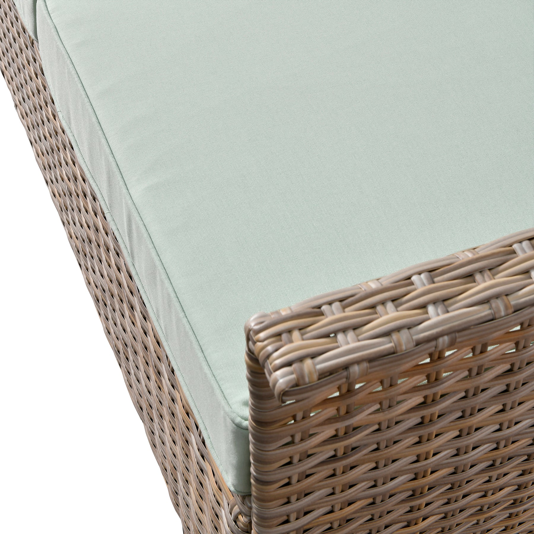 Ovios Outdoor Furniture Beige Wicker Set 8 Pieces with 2 Swivel Chair Side Table and Multifunctional Storage