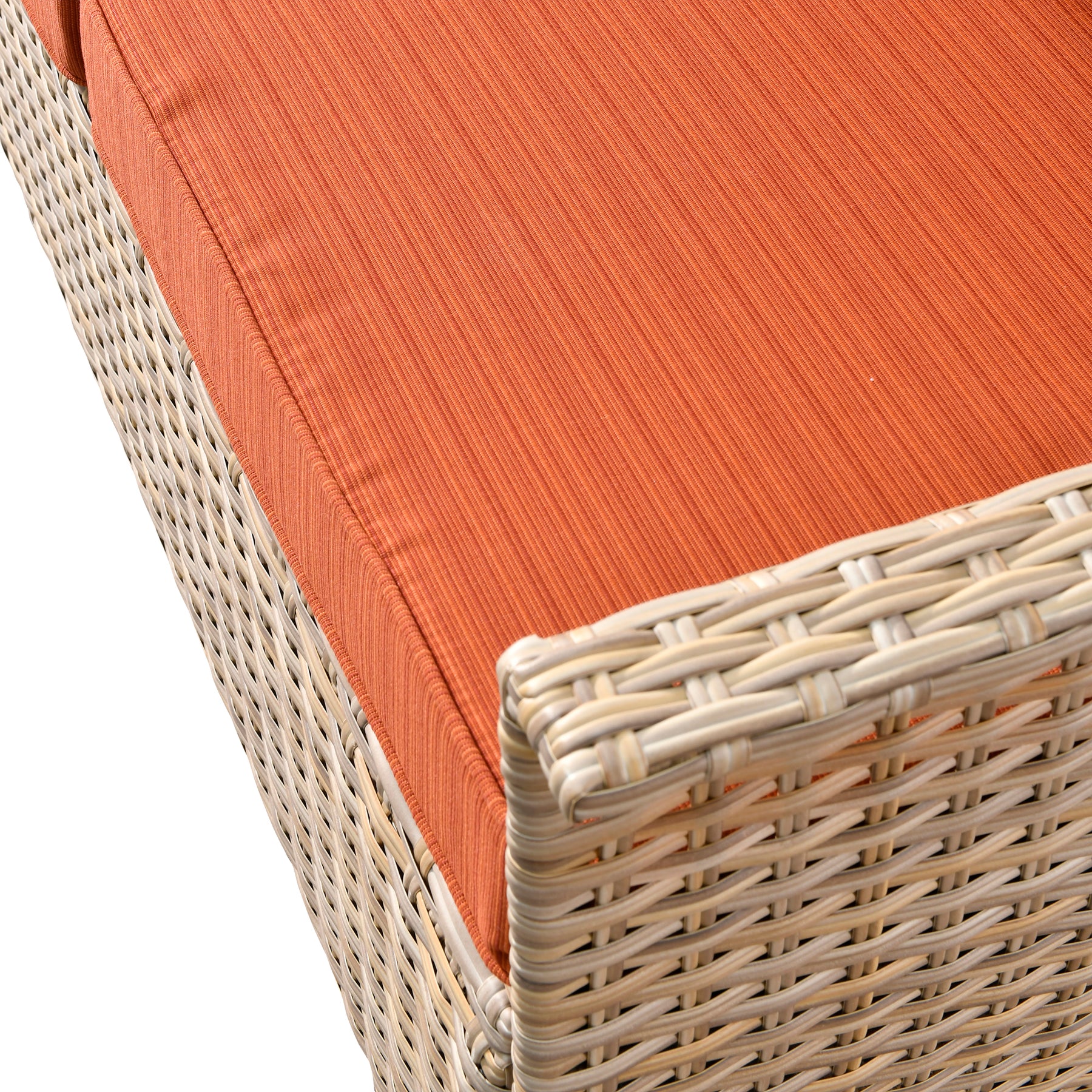 Ovios Outdoor Furniture Beige Wicker Set 8 Pieces with 2 Swivel Chair Side Table and Multifunctional Storage