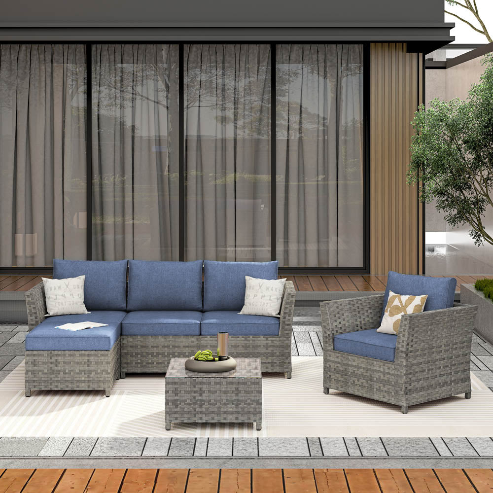 OVIOS Patio Furniture Set New Rimaru 6-Piece, Fully Assembled