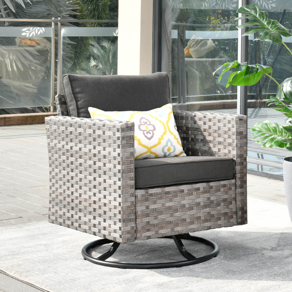 OVIOS Rocking Chair Outdoor Table and Chairs matching BBR broad handrails series