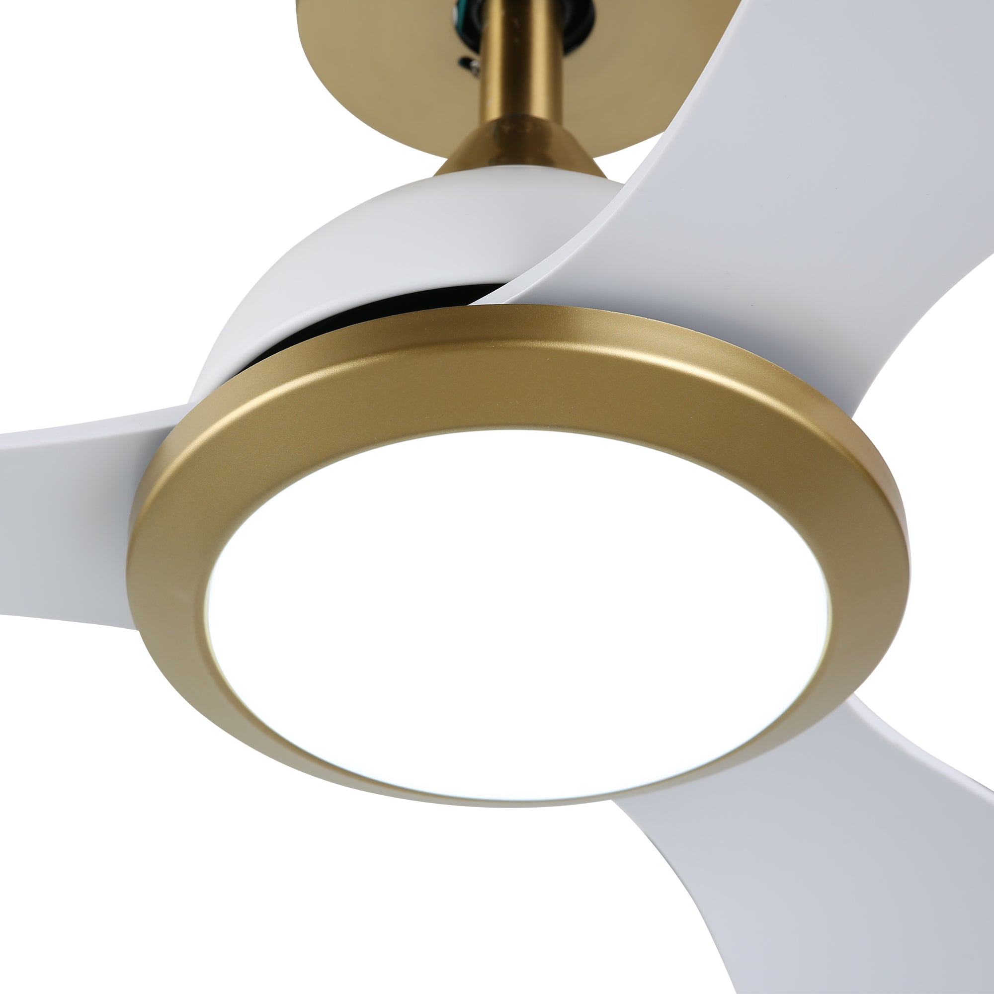 OVIOS 52‘’ Remote Control Ceiling Fan Reversible 3 Blades with LED Light and 6 Wind Speeds, DC Motor