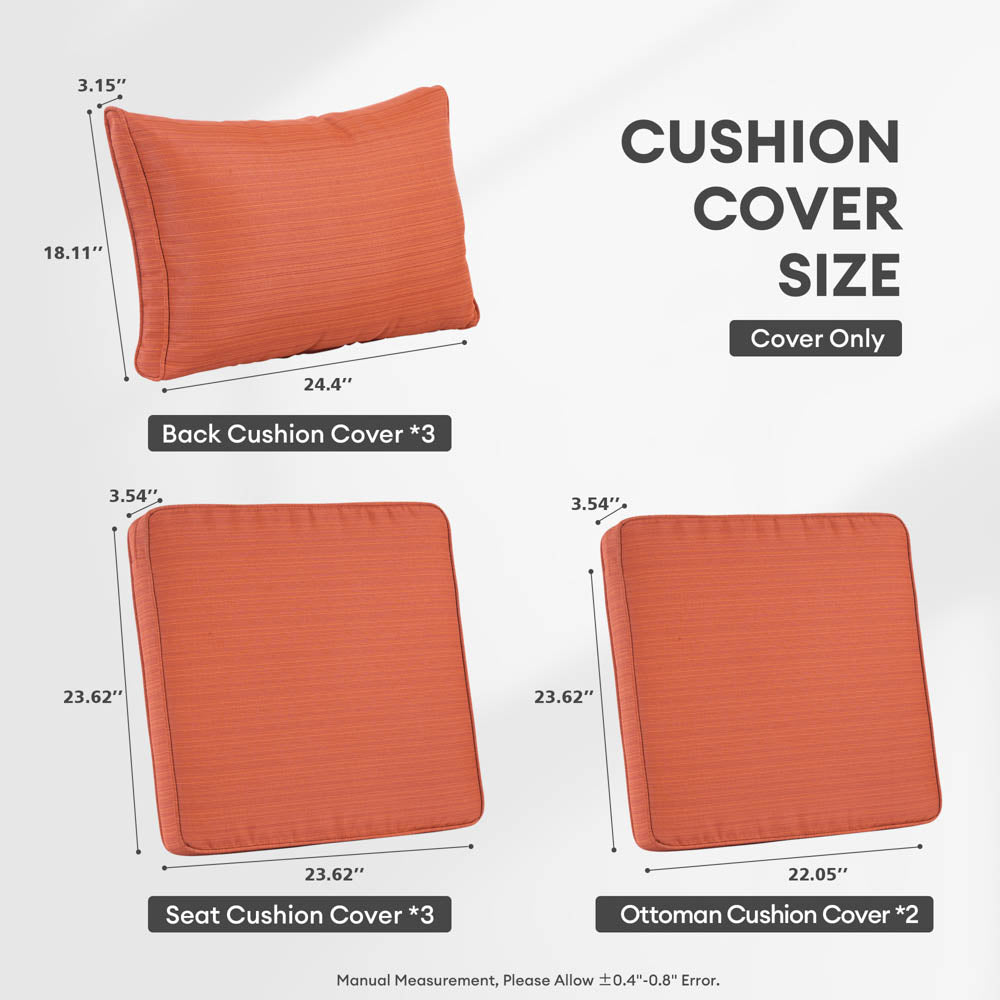 OVIOS New Vultros Series Replacement Seat, Back Cushion Cover(Refer to the Dimension in Description,Only cover)