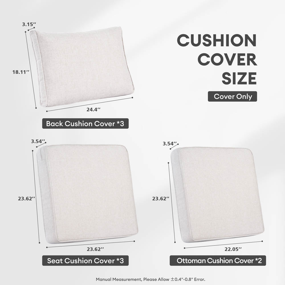 OVIOS New Vultros Series Replacement Seat, Back Cushion Cover(Refer to the Dimension in Description,Only cover)