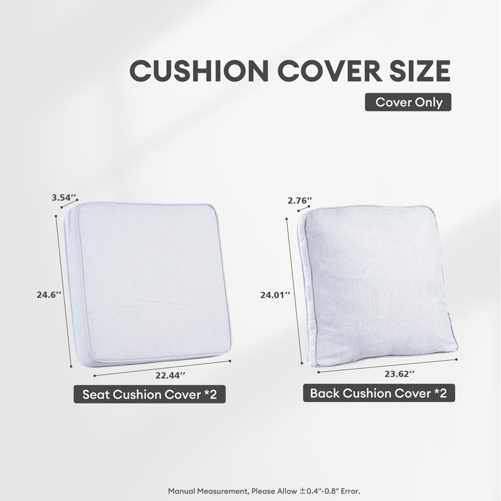 Ovios Kenard Series Replacement Seat, Back Cushion Cover(Refer to the Dimension in Description,Only cover)