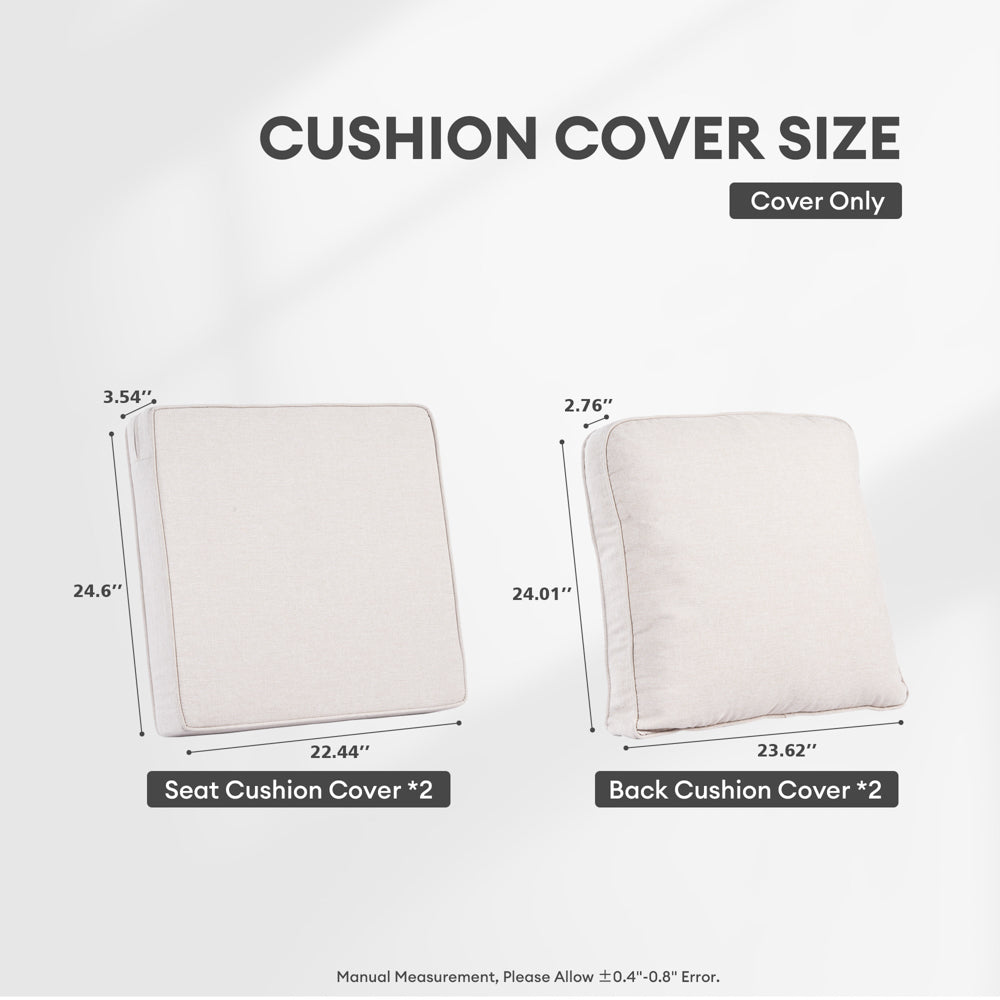 Ovios Kenard Series Replacement Seat, Back Cushion Cover(Refer to the Dimension in Description,Only cover)