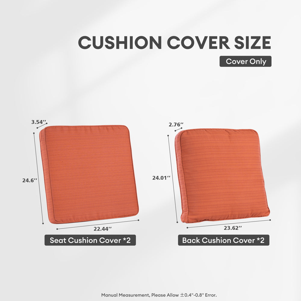 Ovios Kenard Series Replacement Seat, Back Cushion Cover(Refer to the Dimension in Description,Only cover)