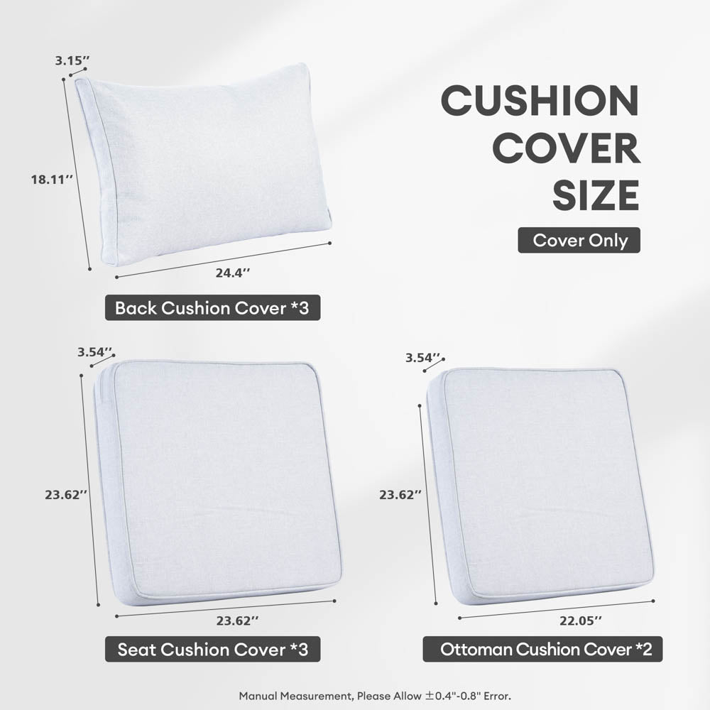 OVIOS New Vultros Series Replacement Seat, Back Cushion Cover(Refer to the Dimension in Description,Only cover)