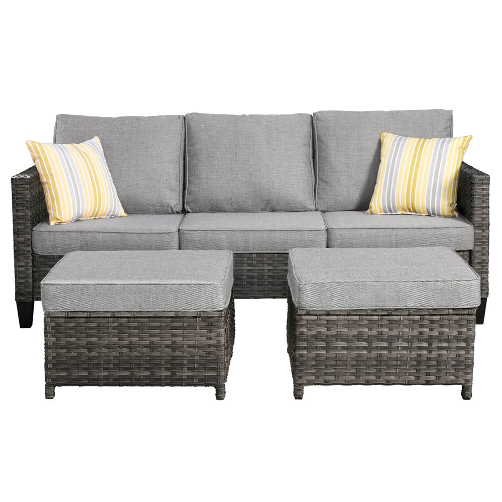 Ovios Patio Furniture Set New Vultros 7-Piece High Back with Cushions