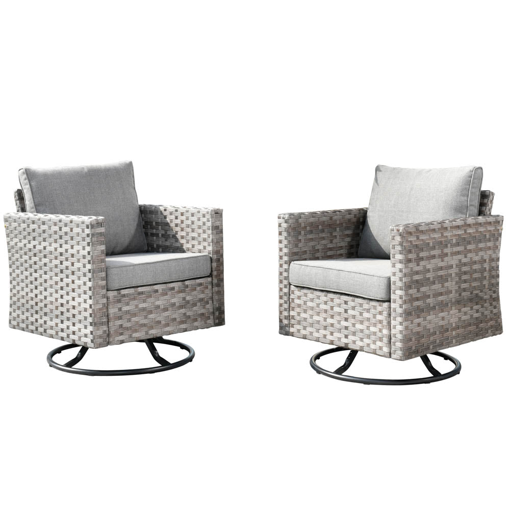 OVIOS Rocking Chair Outdoor Table and Chairs matching BBR broad handrails series