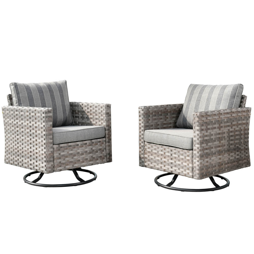 OVIOS Rocking Chair Outdoor Table and Chairs matching BBR broad handrails series