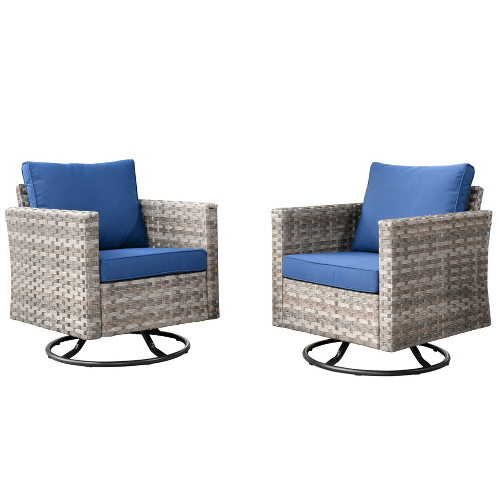 OVIOS Rocking Chair Outdoor Table and Chairs matching BBR broad handrails series