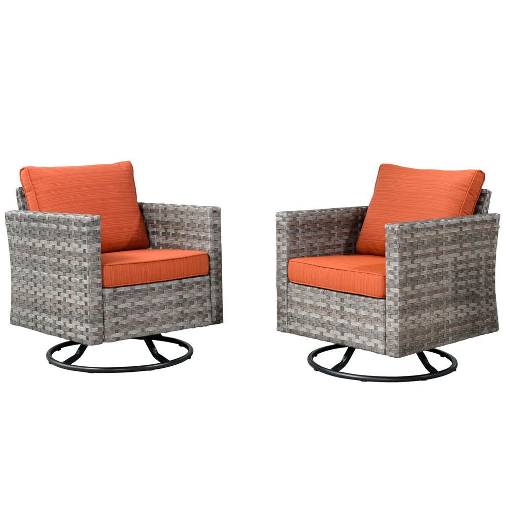 OVIOS Rocking Chair Outdoor Table and Chairs matching BBR broad handrails series