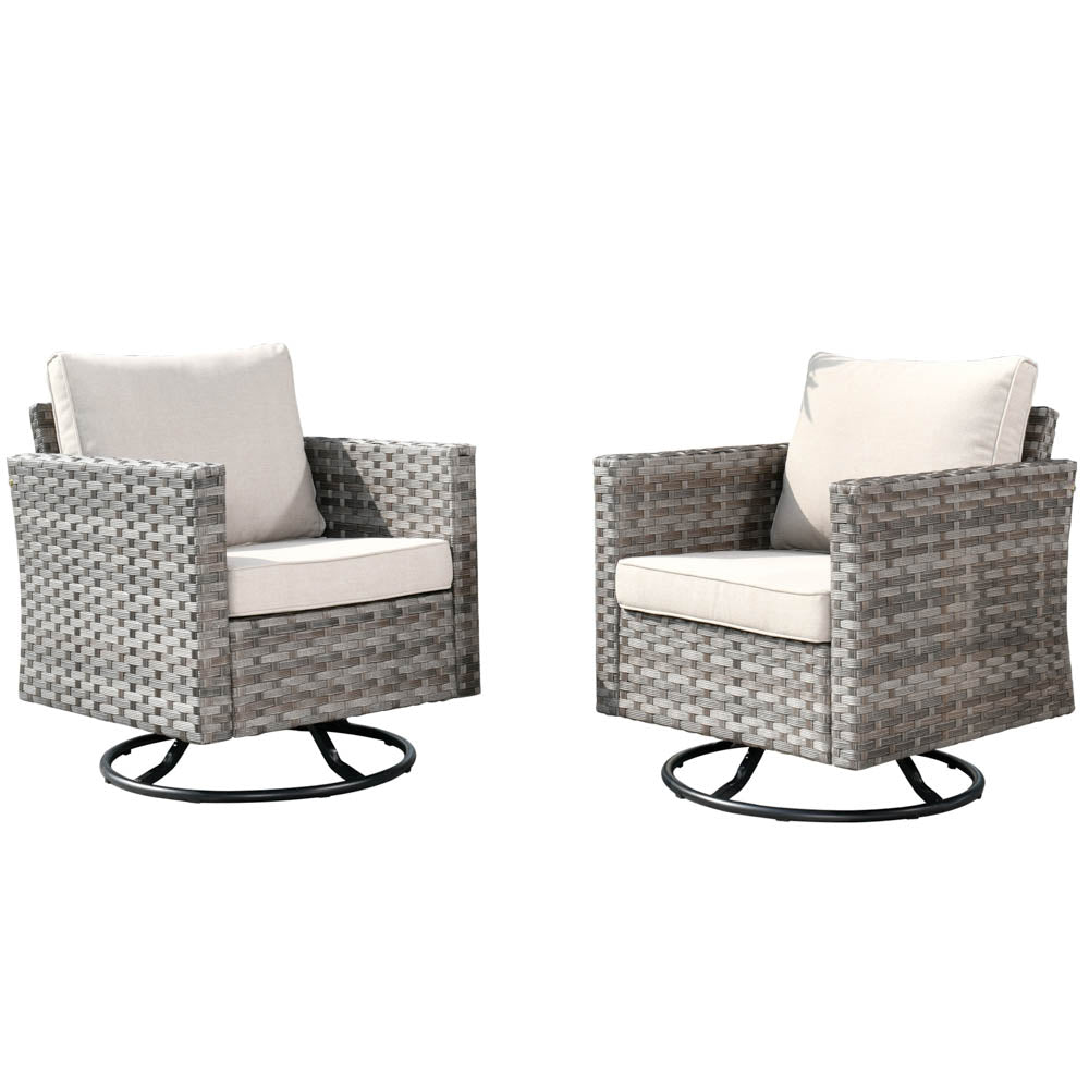 OVIOS Rocking Chair Outdoor Table and Chairs matching BBR broad handrails series