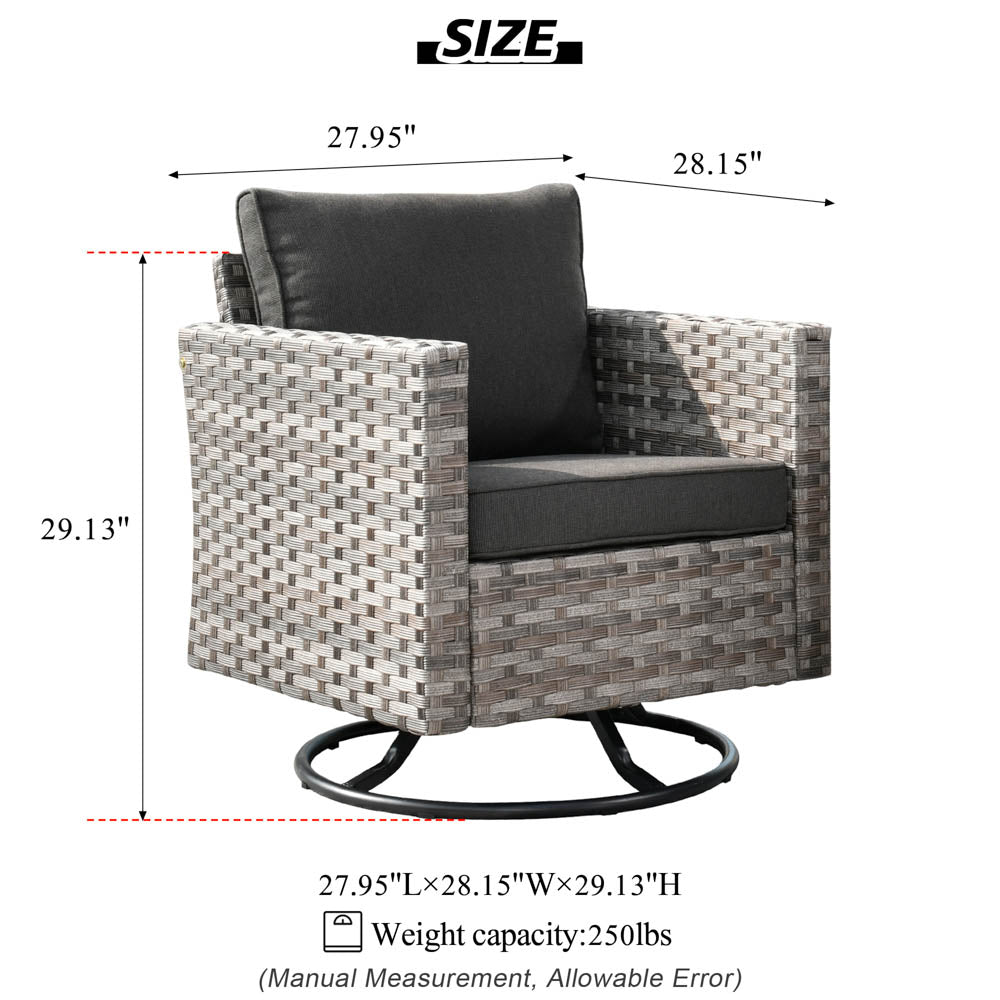 OVIOS Rocking Chair Outdoor Table and Chairs matching BBR broad handrails series