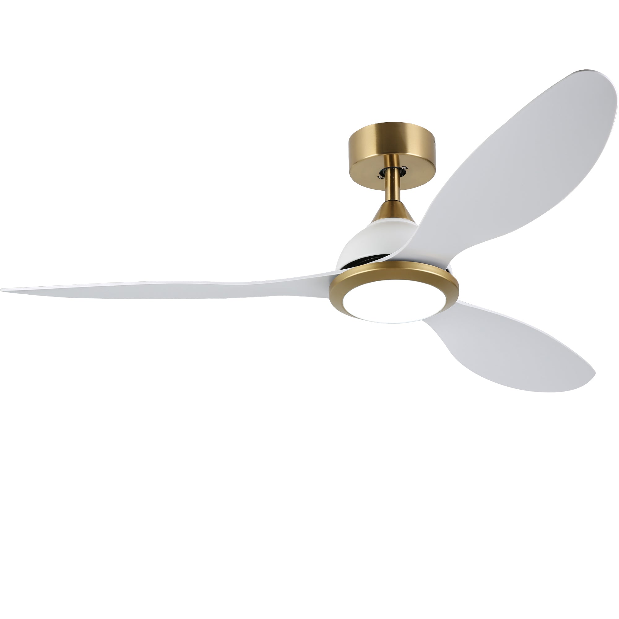 OVIOS 52‘’ Remote Control Ceiling Fan Reversible 3 Blades with LED Light and 6 Wind Speeds, DC Motor