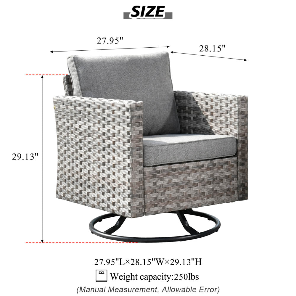 OVIOS Rocking Chair Outdoor Table and Chairs matching BBR broad handrails series