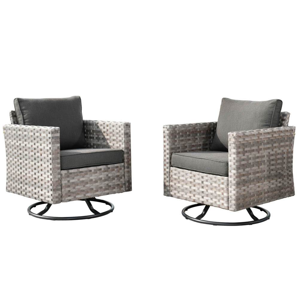 OVIOS Rocking Chair Outdoor Table and Chairs matching BBR broad handrails series