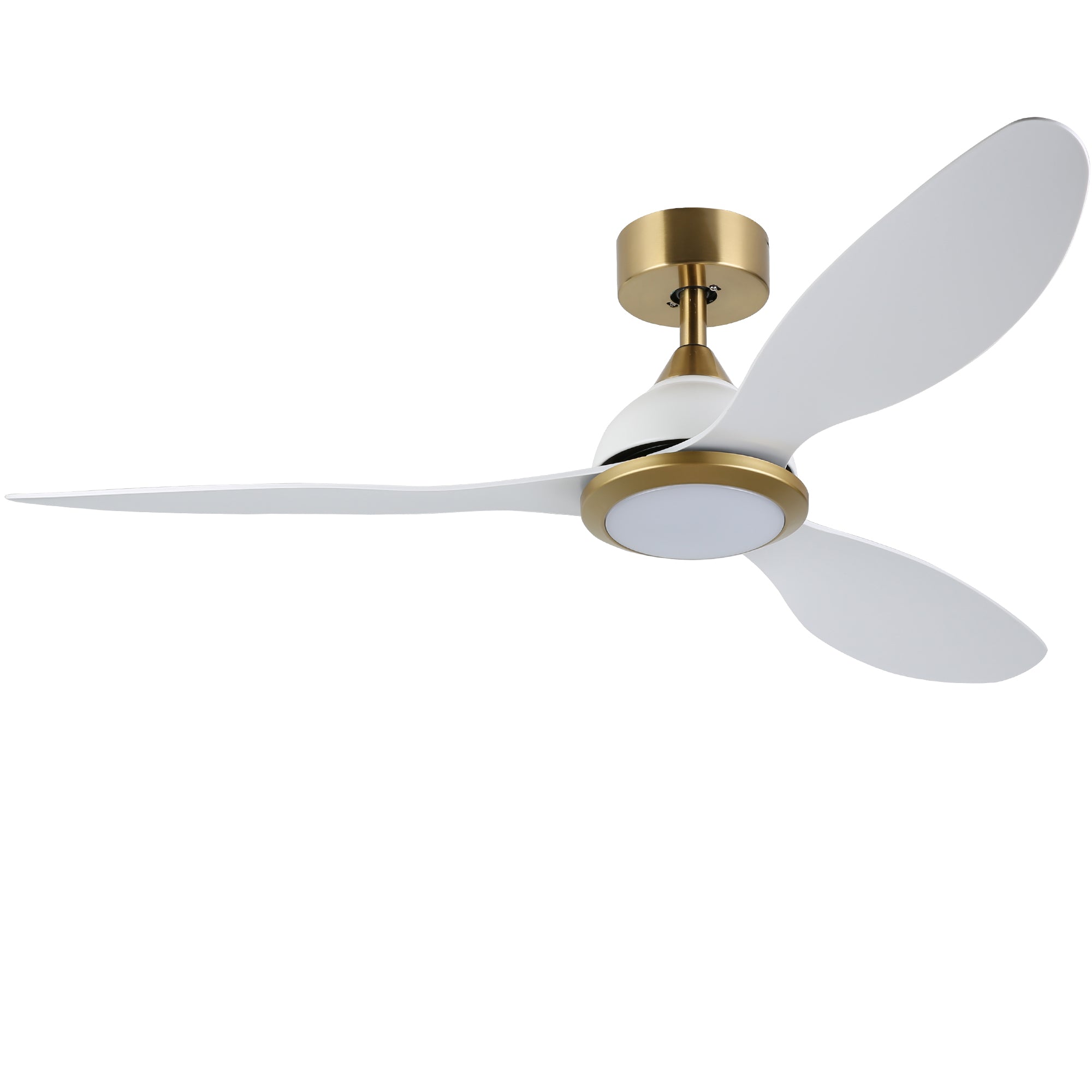 OVIOS 52‘’ Remote Control Ceiling Fan Reversible 3 Blades with LED Light and 6 Wind Speeds, DC Motor