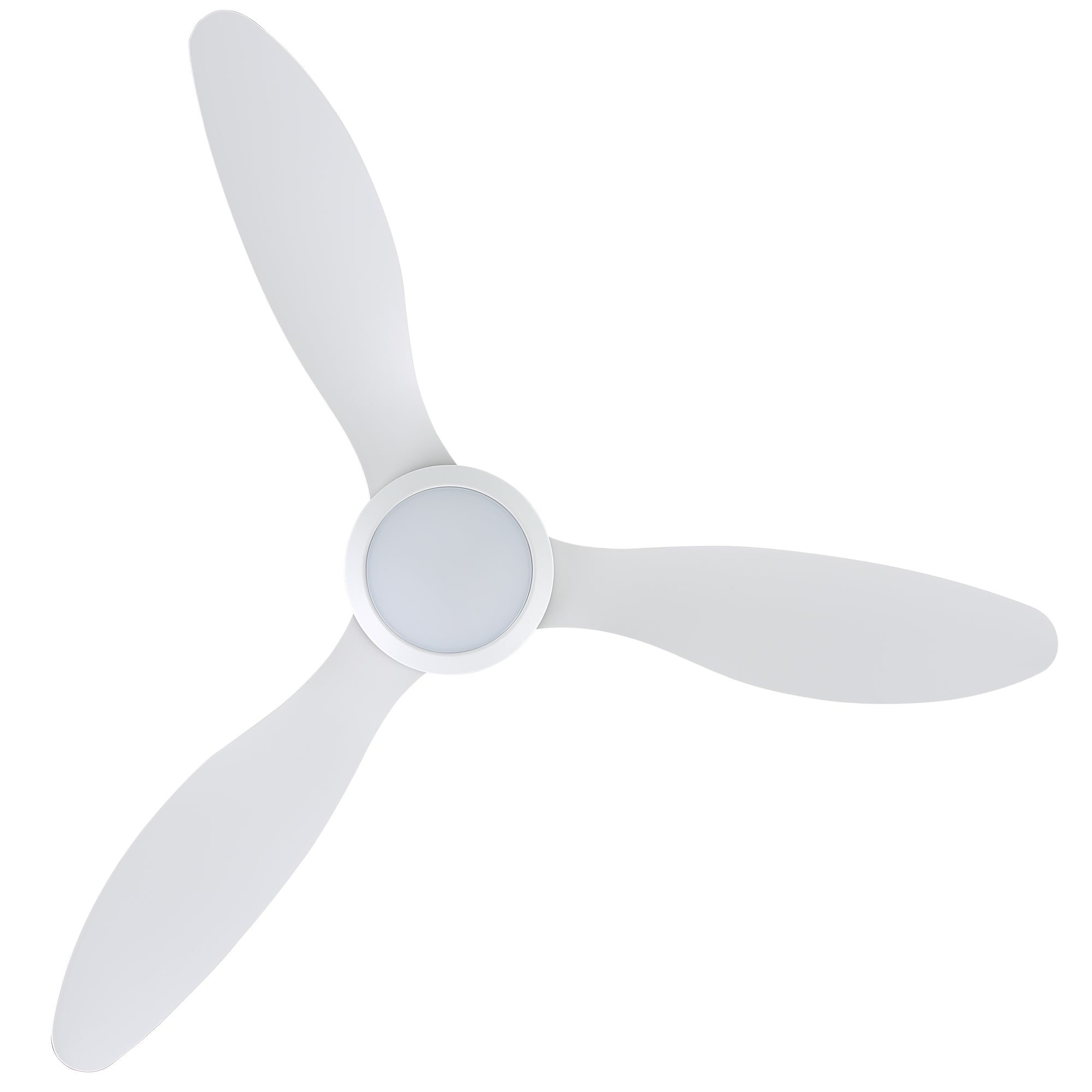 OVIOS 52‘’ Remote Control Ceiling Fan Reversible 3 Blades with LED Light and 6 Wind Speeds, DC Motor