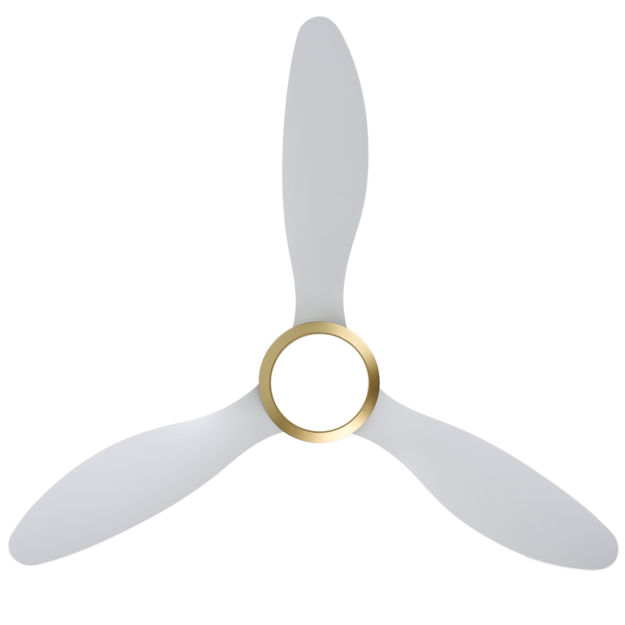 OVIOS 52‘’ Remote Control Ceiling Fan Reversible 3 Blades with LED Light and 6 Wind Speeds, DC Motor