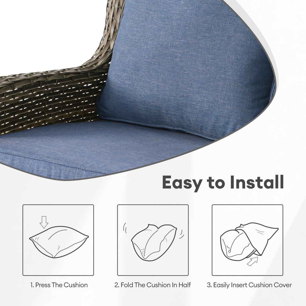 Ovios Kenard Series Replacement Seat, Back Cushion Cover(Refer to the Dimension in Description,Only cover)