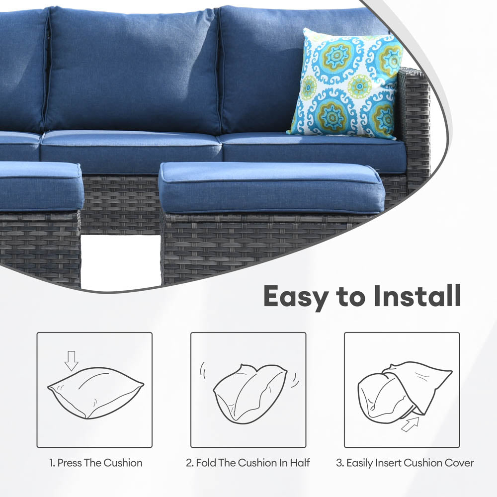 OVIOS New Vultros Series Replacement Seat, Back Cushion Cover(Refer to the Dimension in Description,Only cover)