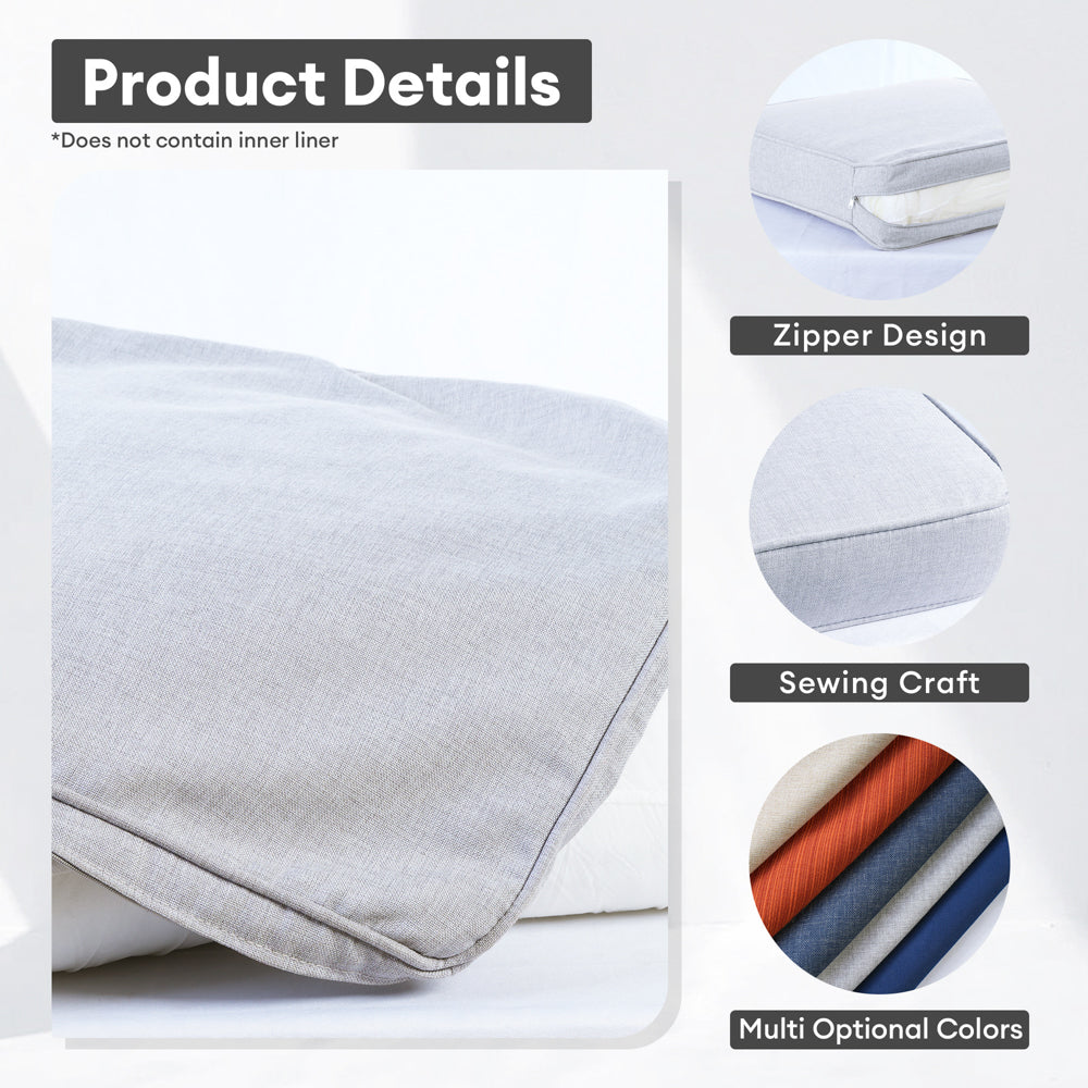 Ovios Kenard Series Replacement Seat, Back Cushion Cover(Refer to the Dimension in Description,Only cover)