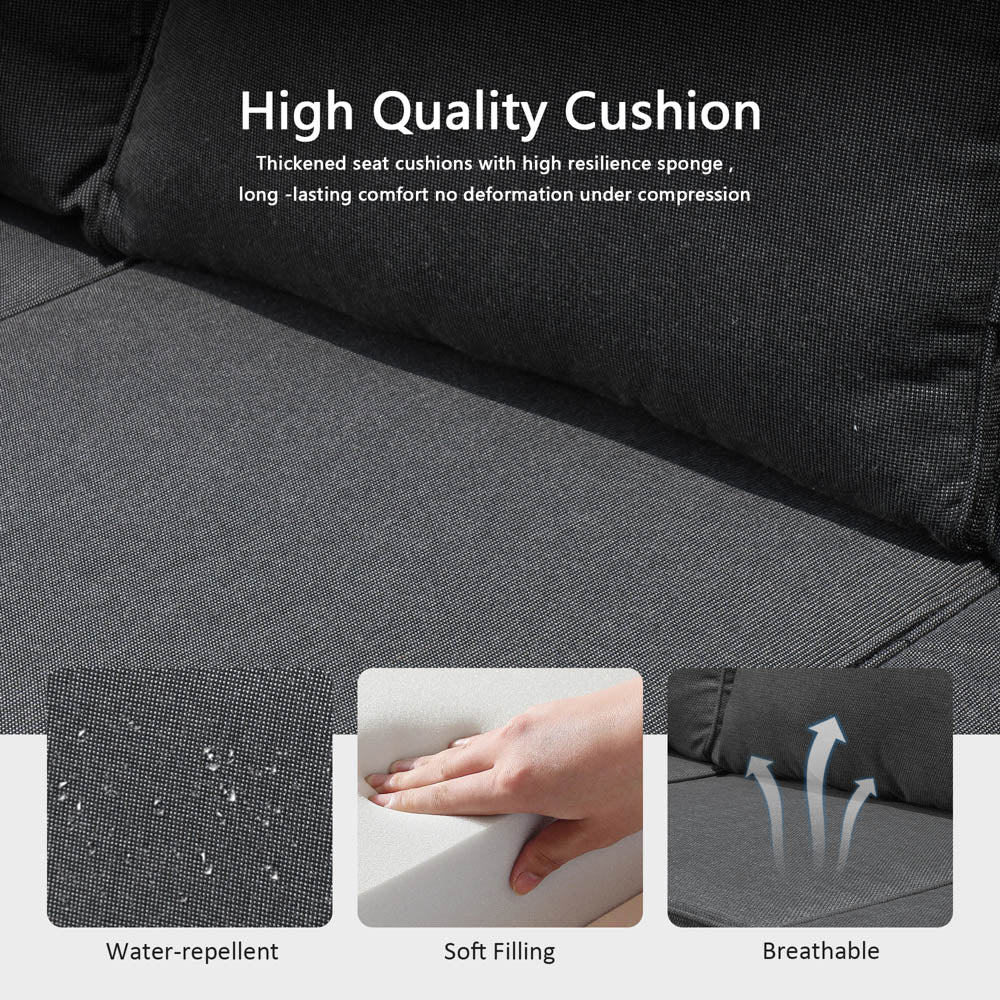 Ovios Patio Chairs New Vultros 2-Piece High Back Square Shape Armrest