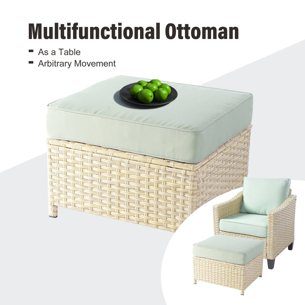 Ovios Athena Series Outdoor Patio Furniture Set 8-Piece with Cushions All Weather Wicker