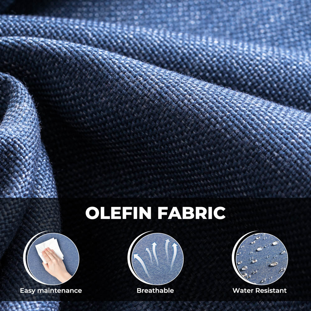 OVIOS New Rimaru Series Patio Furniture Set 13-Piece include 42"Rectangle Fire Pit Table Partially Assembled