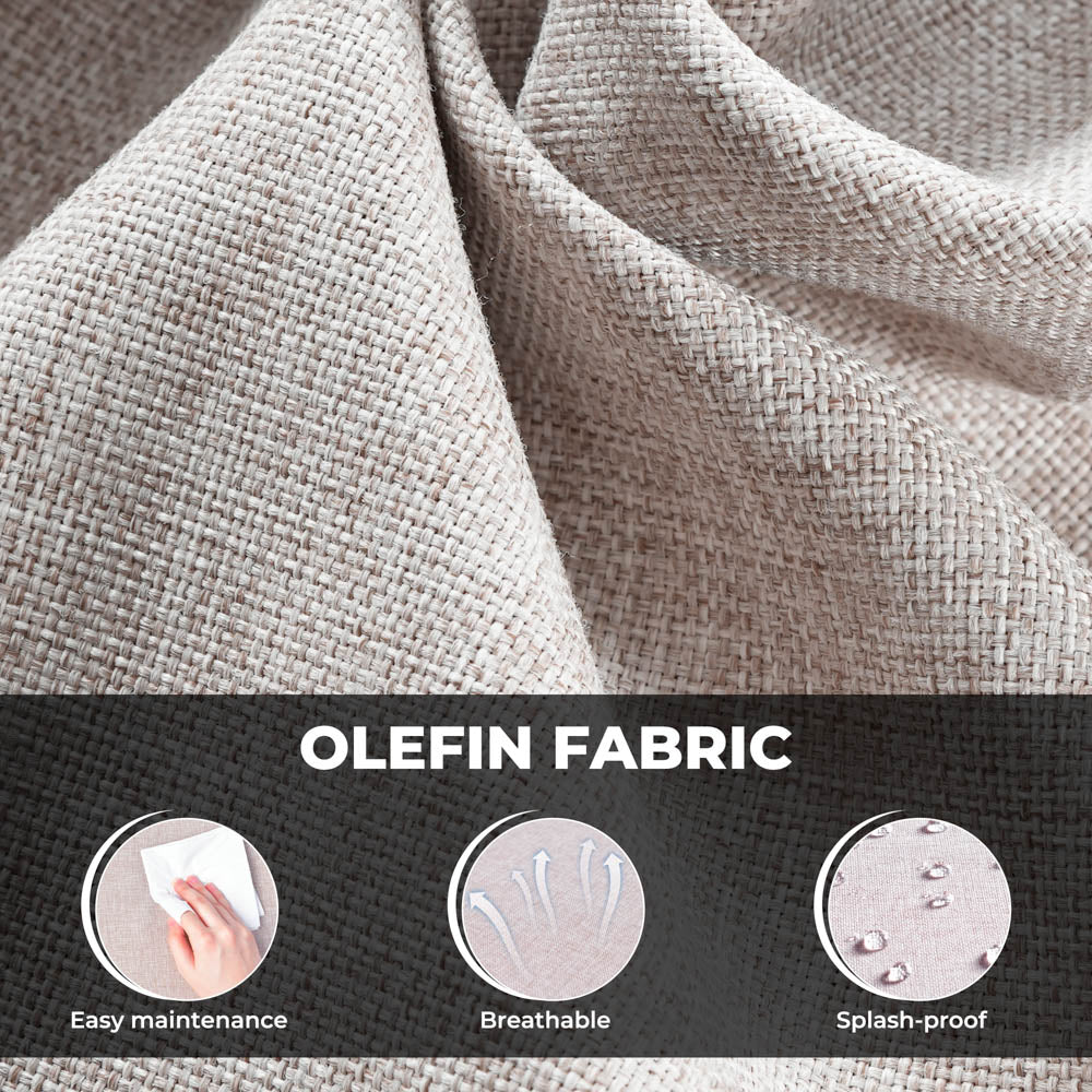 OVIOS New Rimaru Series Patio Furniture Set 13-Piece include 42"Rectangle Fire Pit Table Partially Assembled